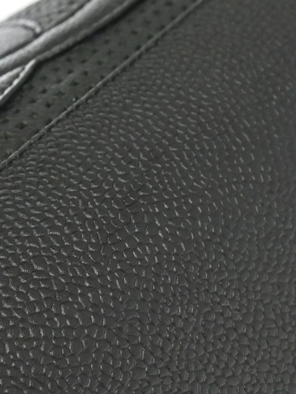 Chanel Black Perforated Calfskin Handbag 179182